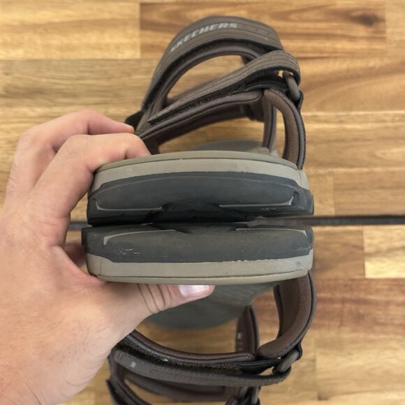 Skechers Tresmen Garo Shoe 204105WW Brown Chocolate Men's Size 11 EXTRA WIDE FIT - Picture 9 of 13